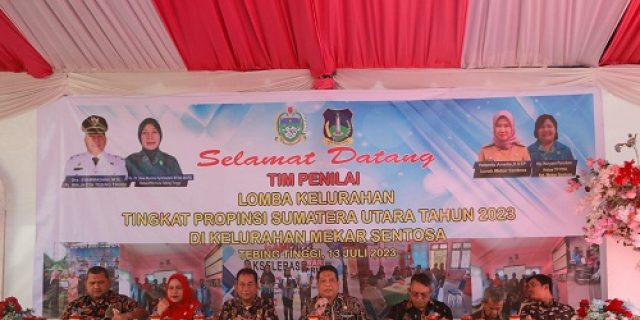 Pj Walikota Tebingtinggi Terima Tim Penilai Lomba Desa/Kelurahan Provinsi Sumut