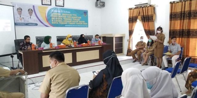 Dinas PMK Tebingtinggi Gelar Lomba Inovasi TTG Dan Disain Motif Batik