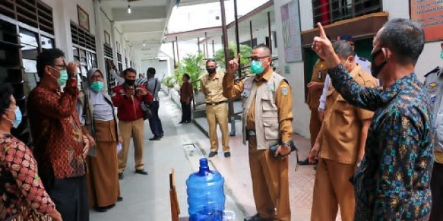 Persiapan Sekolah tatap Muka Satgas Covid-19 Kota Tebingtinggi Verifikasi Sekolah