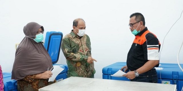 Walikota Tebingtinggi Tinjau Lokasi Penyimpanan Vaksin Covid-19