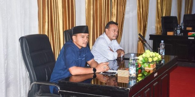 Pengumuman penetapan pasangan Calon Walikota dan Wakil Walikota Tebingtinggi terpilih, Plt Sekdako hadiri Rapat Paripurna DPRD