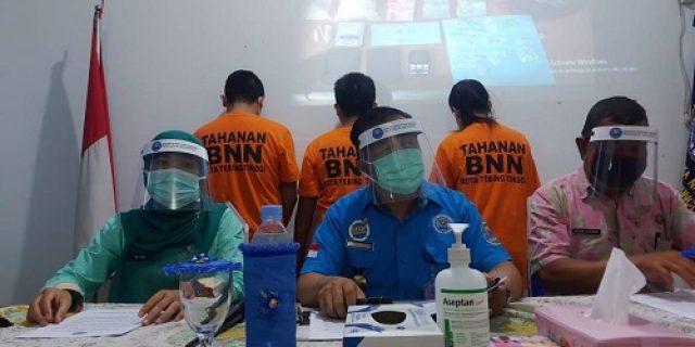 BNNK Kota Tebingtinggi Tangkap 3 Orang Pengedar Narkotika Antar Propinsi