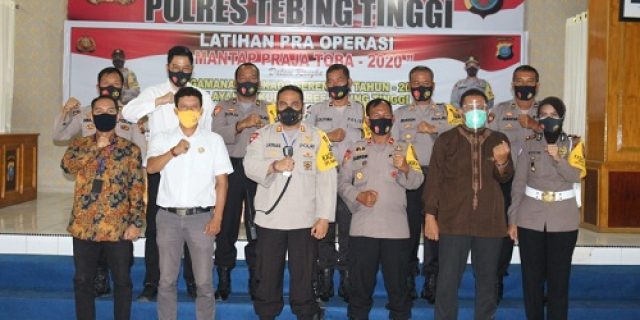 Kapolres Tebing Tinggi Pimpin Latihan Untuk Pengamanan Pilkada Serentak 2020
