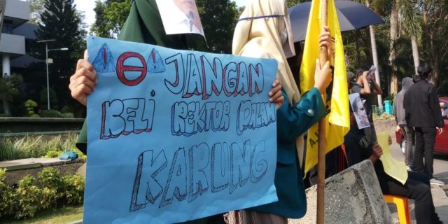 BEM UNILA: Jangan Beli Rektor dalam Karung