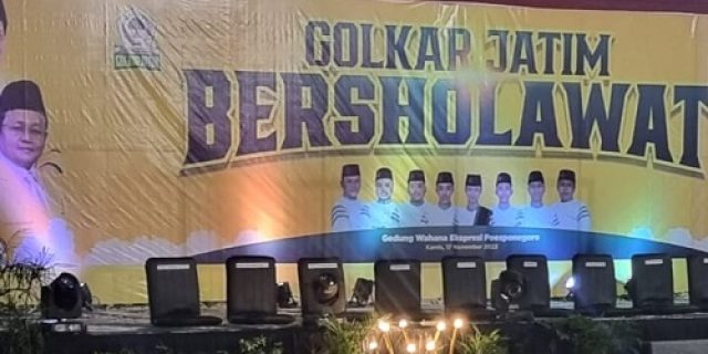 Tutup Rangakaian Ultah, Golkar Jatim Gelar Sholawatan