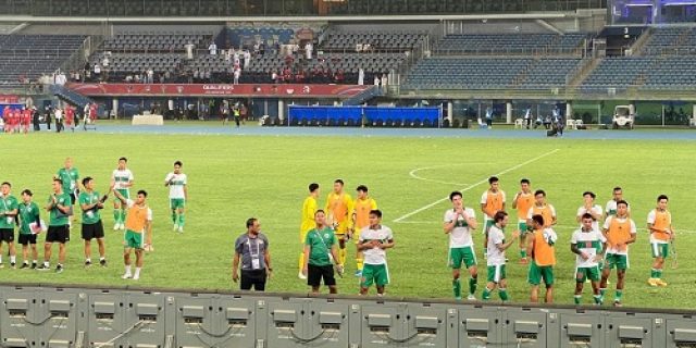Timnas Indonesia bermain bagus namun belum berhasil memenangkan pertandingan melawan Yordania