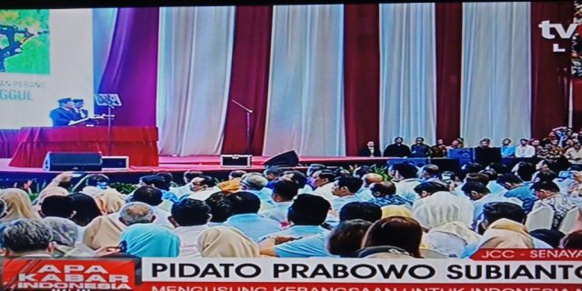 Pidato Kebangsaan Prabowo (2) : Peluru Perang Hanya Untuk Tiga Hari