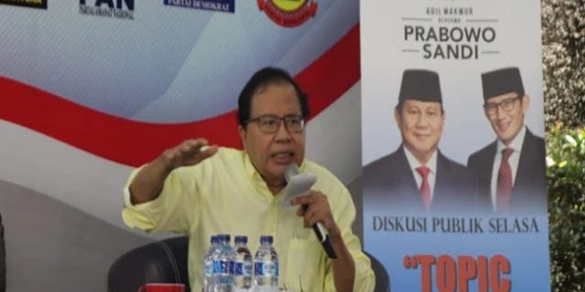 Rizal Ramli Sebut 3 SOP Para Pendukung Jokowi