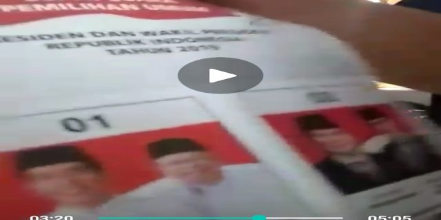 Terbongkar! Panwaslu Selangor Malaysia Temukan Surat Suara Mayoritas Sudah Tercoblos 01