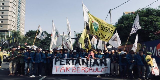 Aksi Tugu Tani BEM Jabodetabek Banten : Pertanian Tak Berdaulat