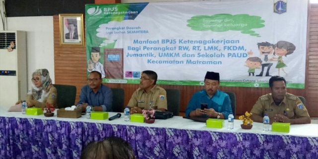 Pengurus RT RW Matraman Jaktim Masuk BPJS Tenaga Kerja