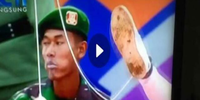 Gila! Acara TV ini lecehkan TNI, prajurit makan donat yang ditalikan di kaki