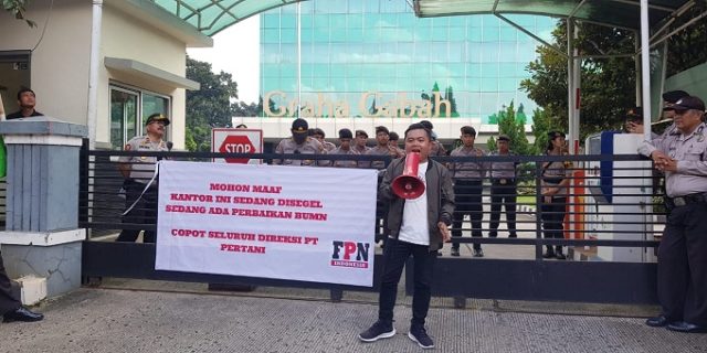 PERTANI Merugi, FPNI Aksi Tuntut Jajaran Direksi Mundur