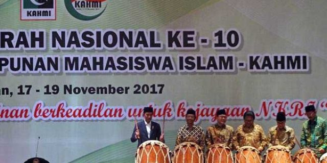 Munas KAHMI 2017, Mahfud MD Singgung Penegakan Hukum di Depan Jokowi