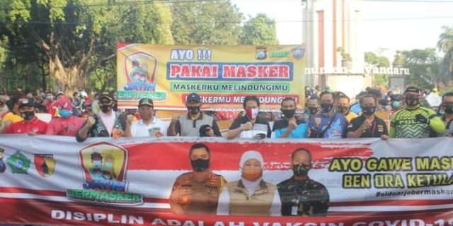 Jawa Timur Bermasker, Kabupaten Sidoarjo Bagikan Puluhan Ribu Masker Gratis