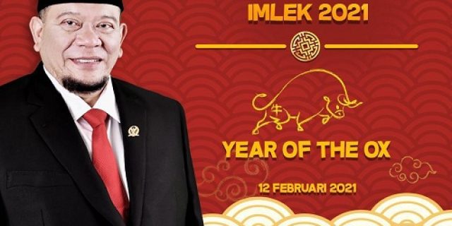 Ketua DPD RI Ajak Masyarakat Tionghoa Rayakan Imlek dengan Optimis