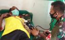 Pamtas Yonif Mekanis 516/CY Maksimalkan Pelayanan Medis di Pos Komando Utama Satgas