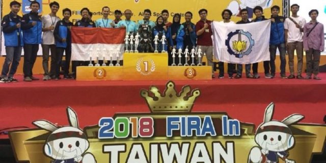 Luar Biasa! ITS Borong Piala di Kejuaraan Robot Dunia
